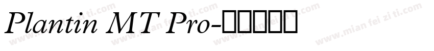 Plantin MT Pro字体转换